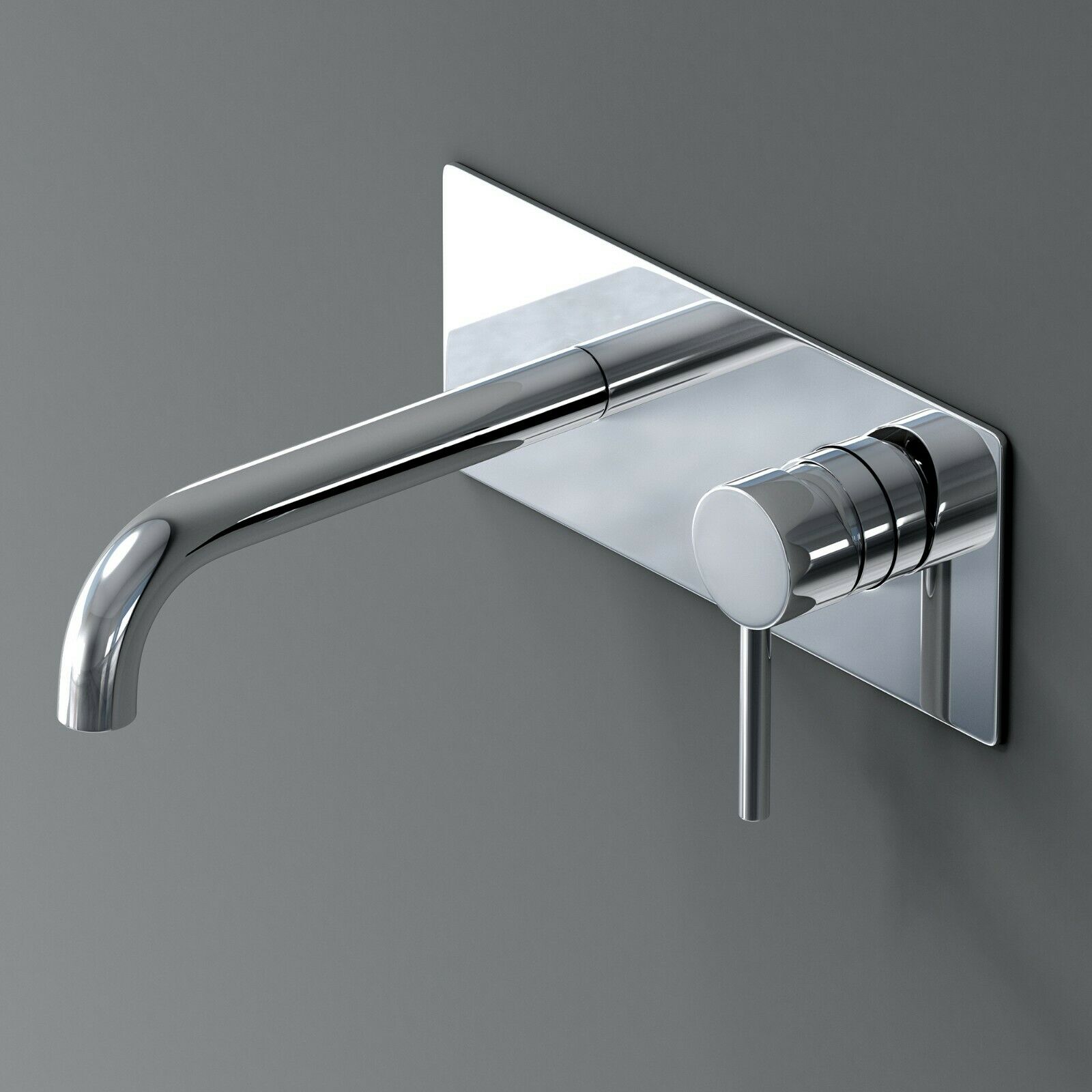 Bad Armatur Weiß Einhebelmischer Wasserhahn Messing verchromt