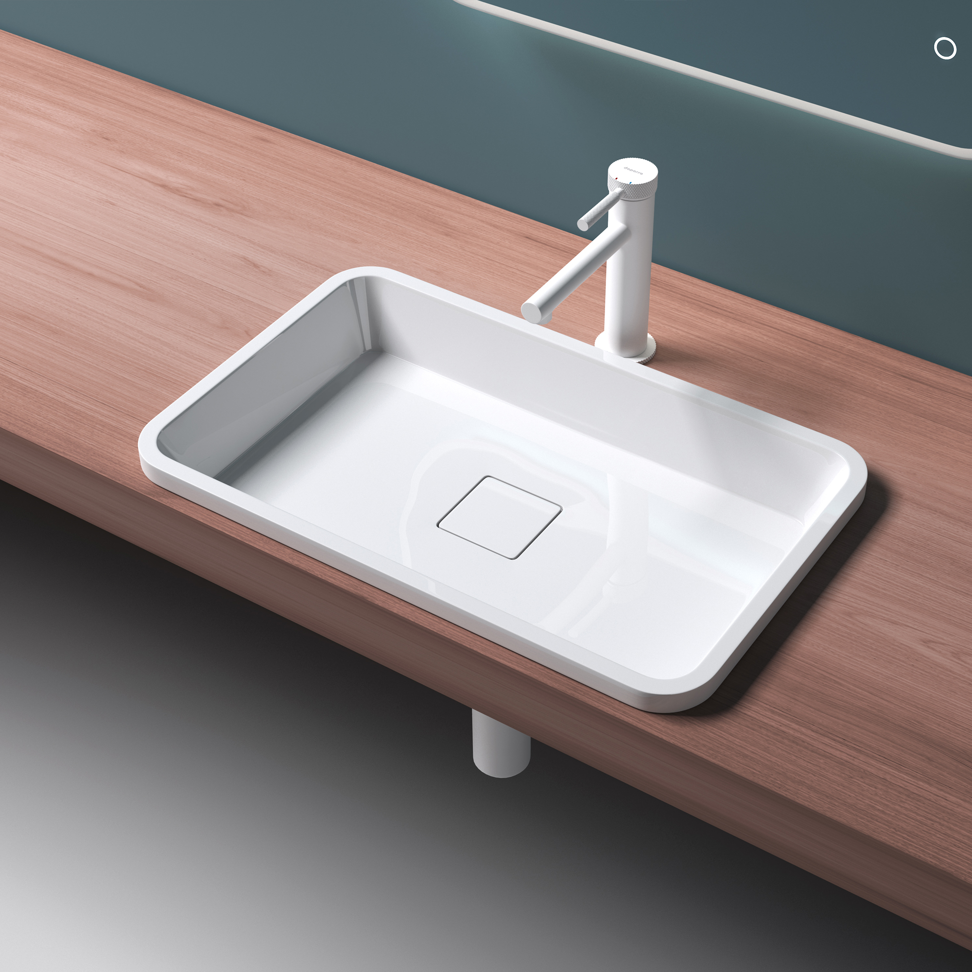 Mineralguss Aufsatzwaschbecken Hänge Gussmarmor Waschbecken Weiß