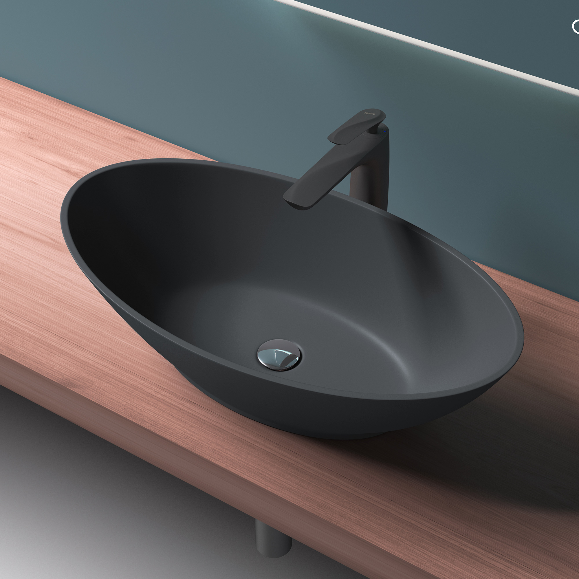 Mineralguss Aufsatzwaschbecken Hänge Gussmarmor Waschbecken Weiß