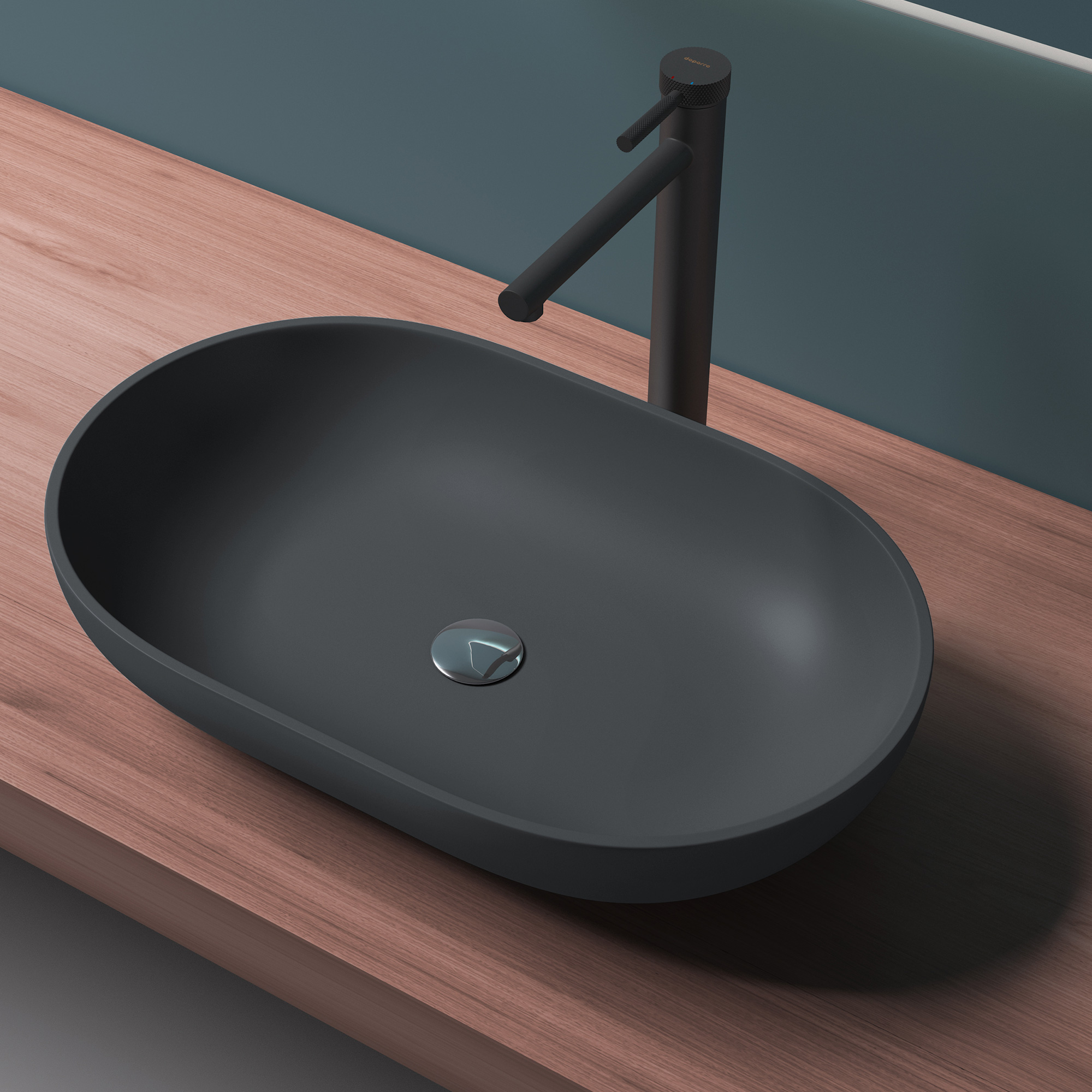 Mineralguss Aufsatzwaschbecken Hänge Gussmarmor Waschbecken Weiß