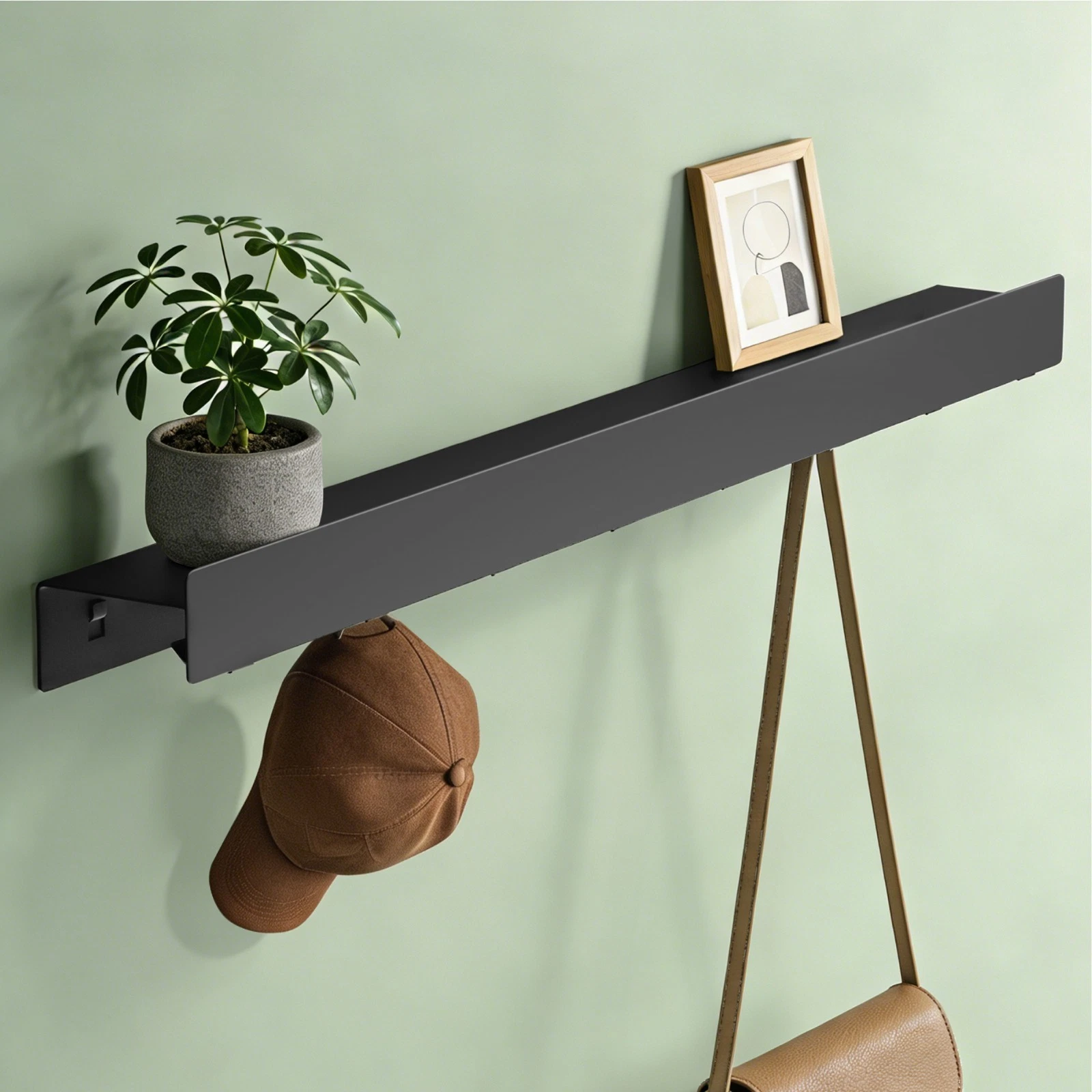 Schwarzer Badschrank