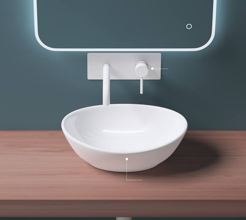 Keramik Waschbecken Aufsatzwaschbecken Schwarz Waschtisch mehrere